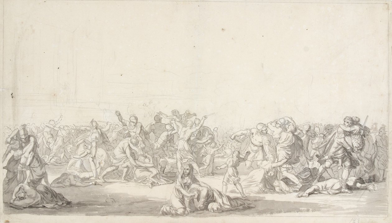 The Rape of the Sabine Women by Christoffer Wilhelm Eckersberg