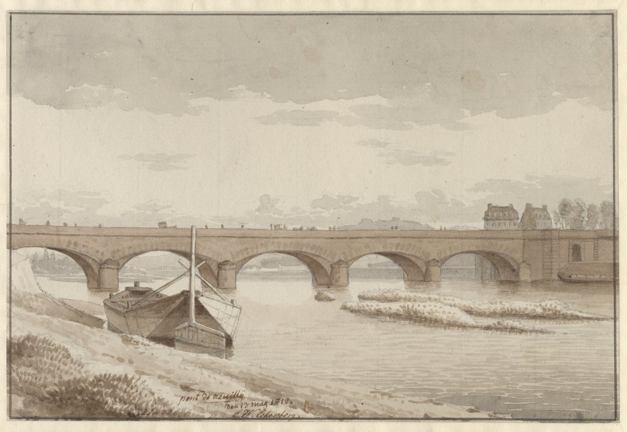 The Seine Bridge at Neuilly, Paris, May 13, 1812 by Christoffer Wilhelm Eckersberg