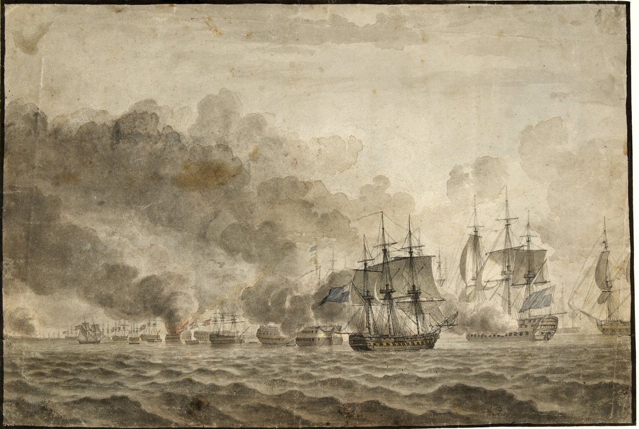 The Battle of Copenhagen by Christoffer Wilhelm Eckersberg
