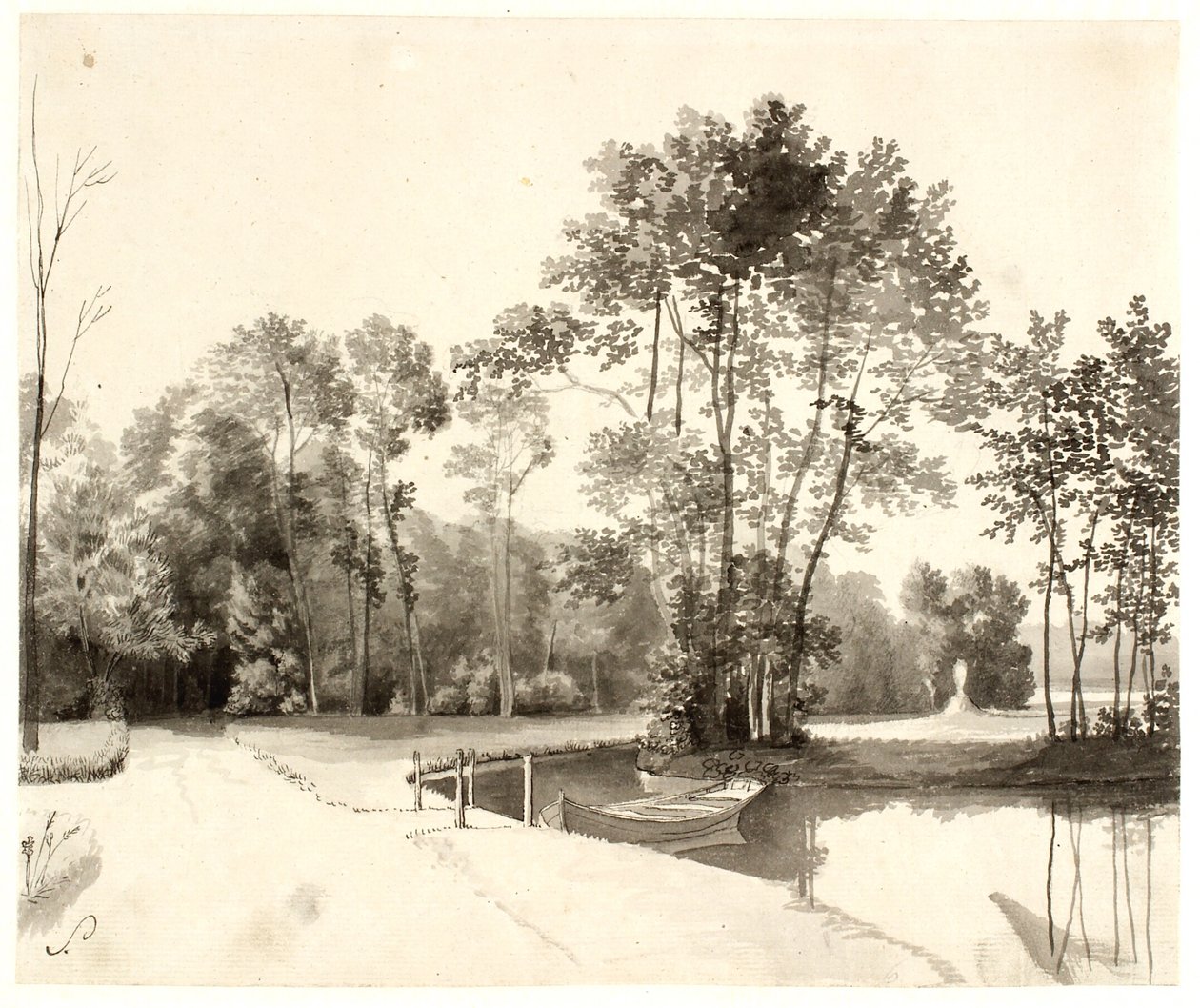 View of the Sanderumgaard Garden by Christoffer Wilhelm Eckersberg