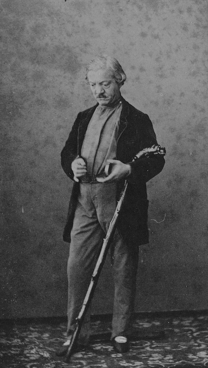 Carte de visite of Jules Perrot (b/w photo) by C. Bergamasco