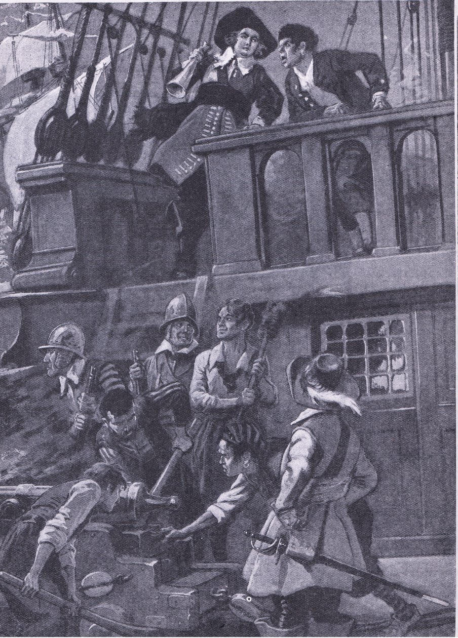 How General Blake Fought Naval Battles, Illustration from 