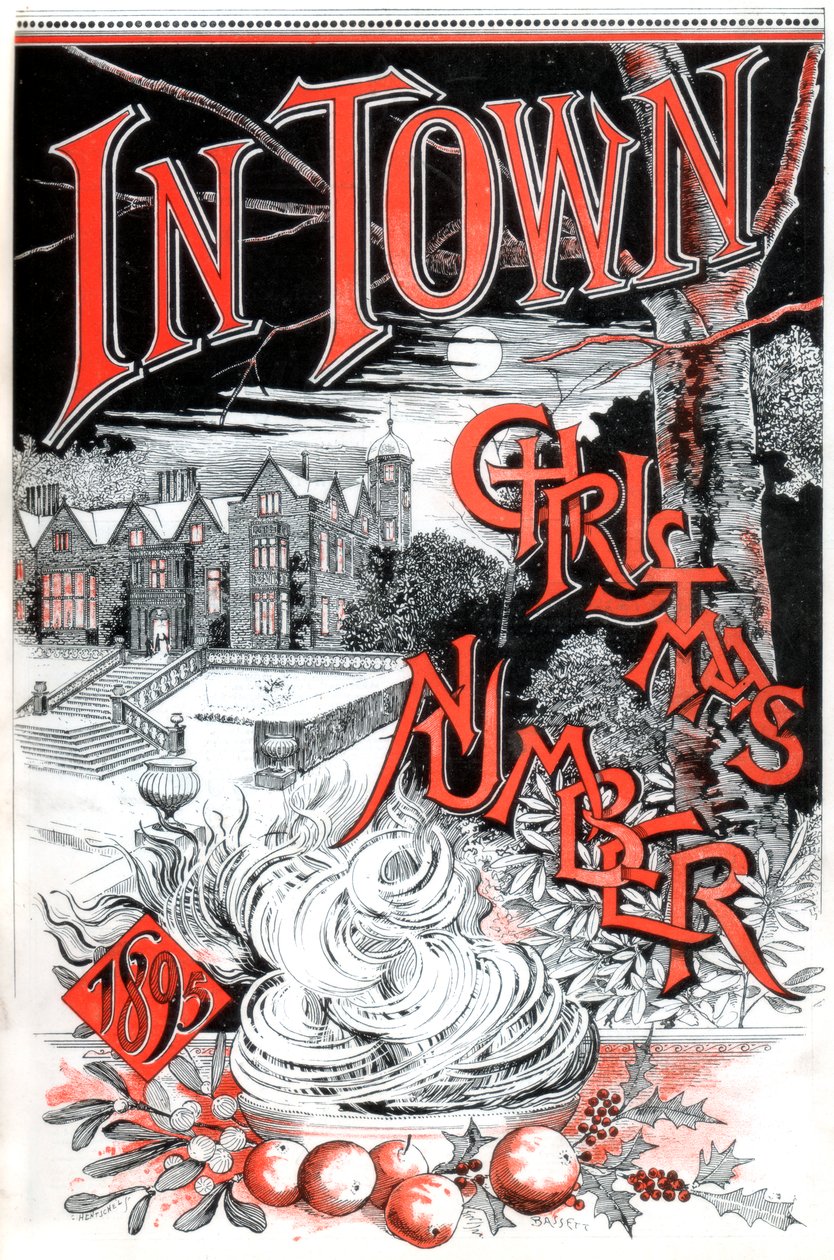 Front cover of the Christmas number of In Town magazine by C Hentschel