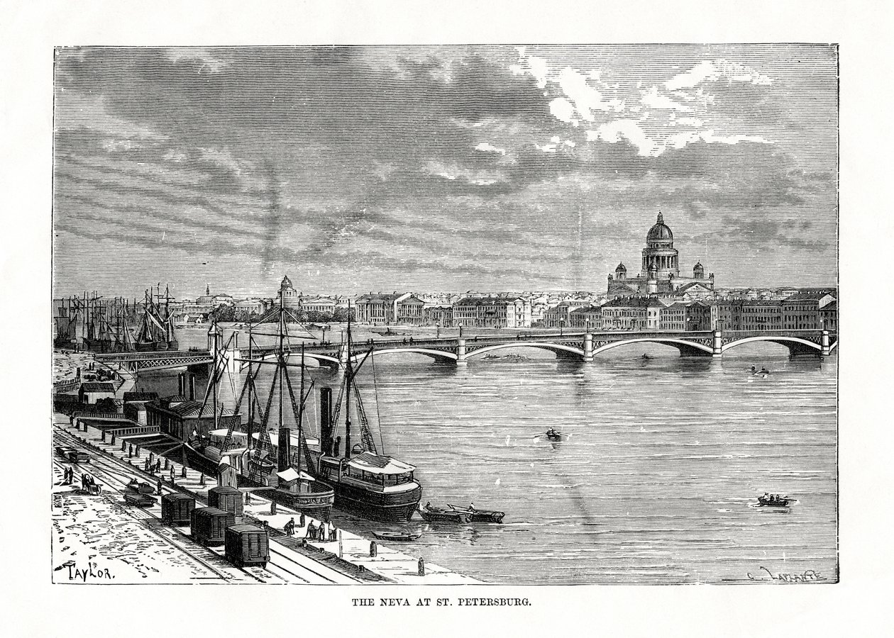 The River Neva, St Petersburg by C. Laplante