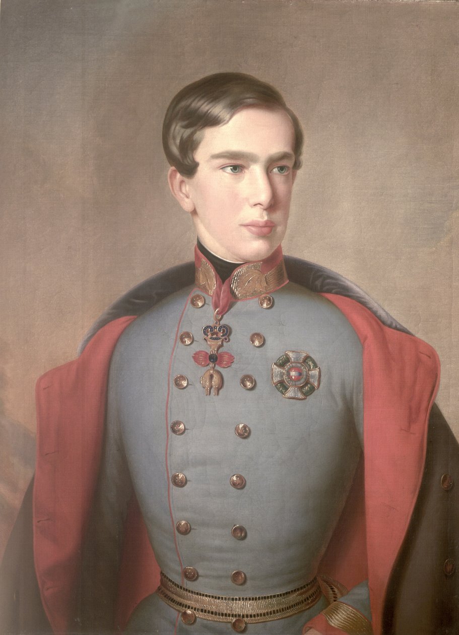 Portrait of Emperor Franz Joseph of Austria aged 20, 1850 by C. Lemmermayer