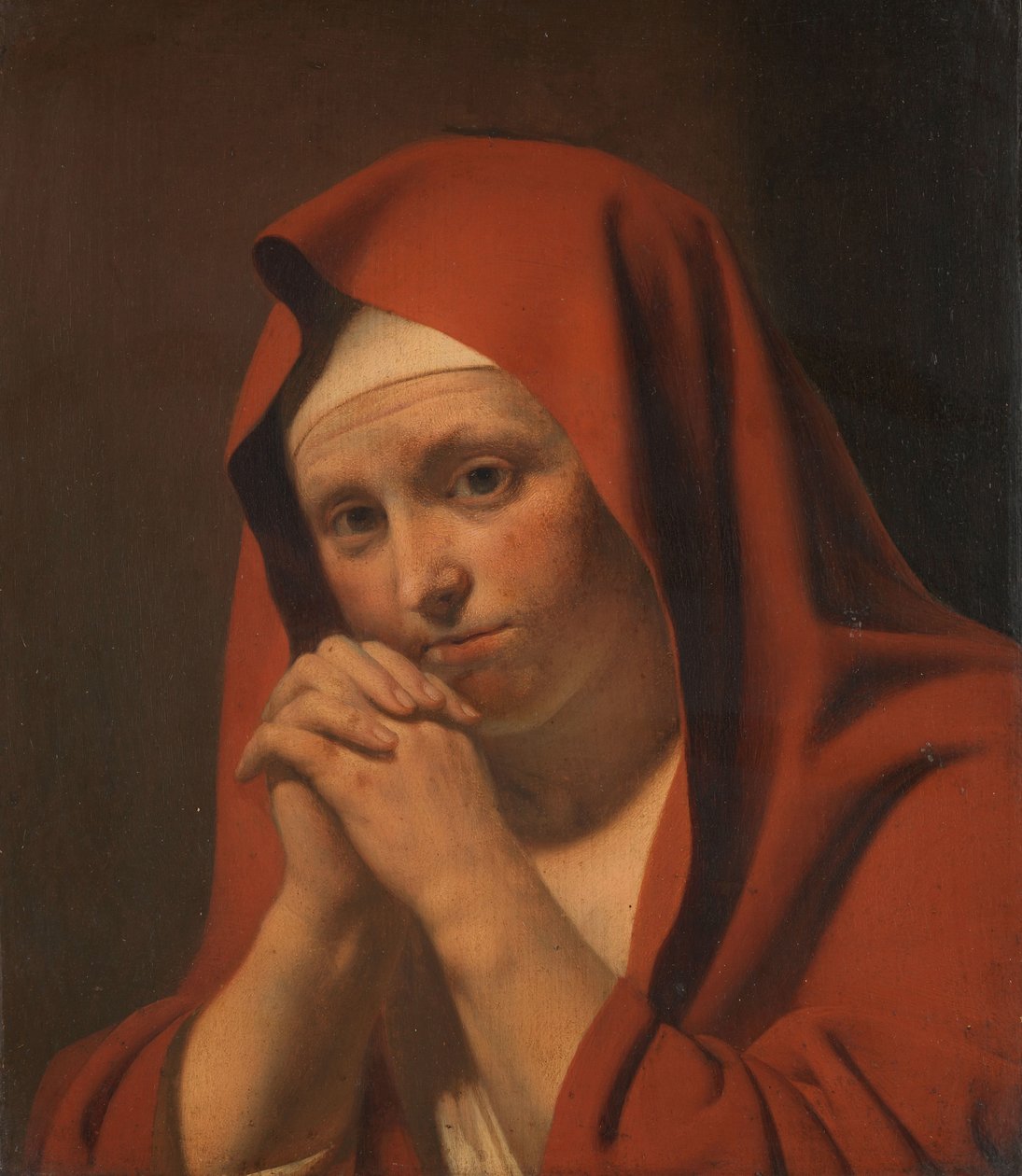 Woman Praying by Caesar Boëtius van Everdingen (circle of)