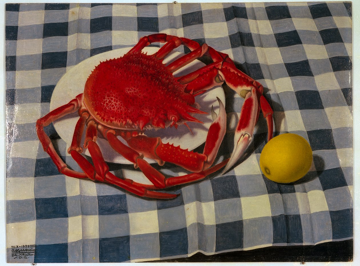 Crab and Lemon by Cagnaccio di San Pietro