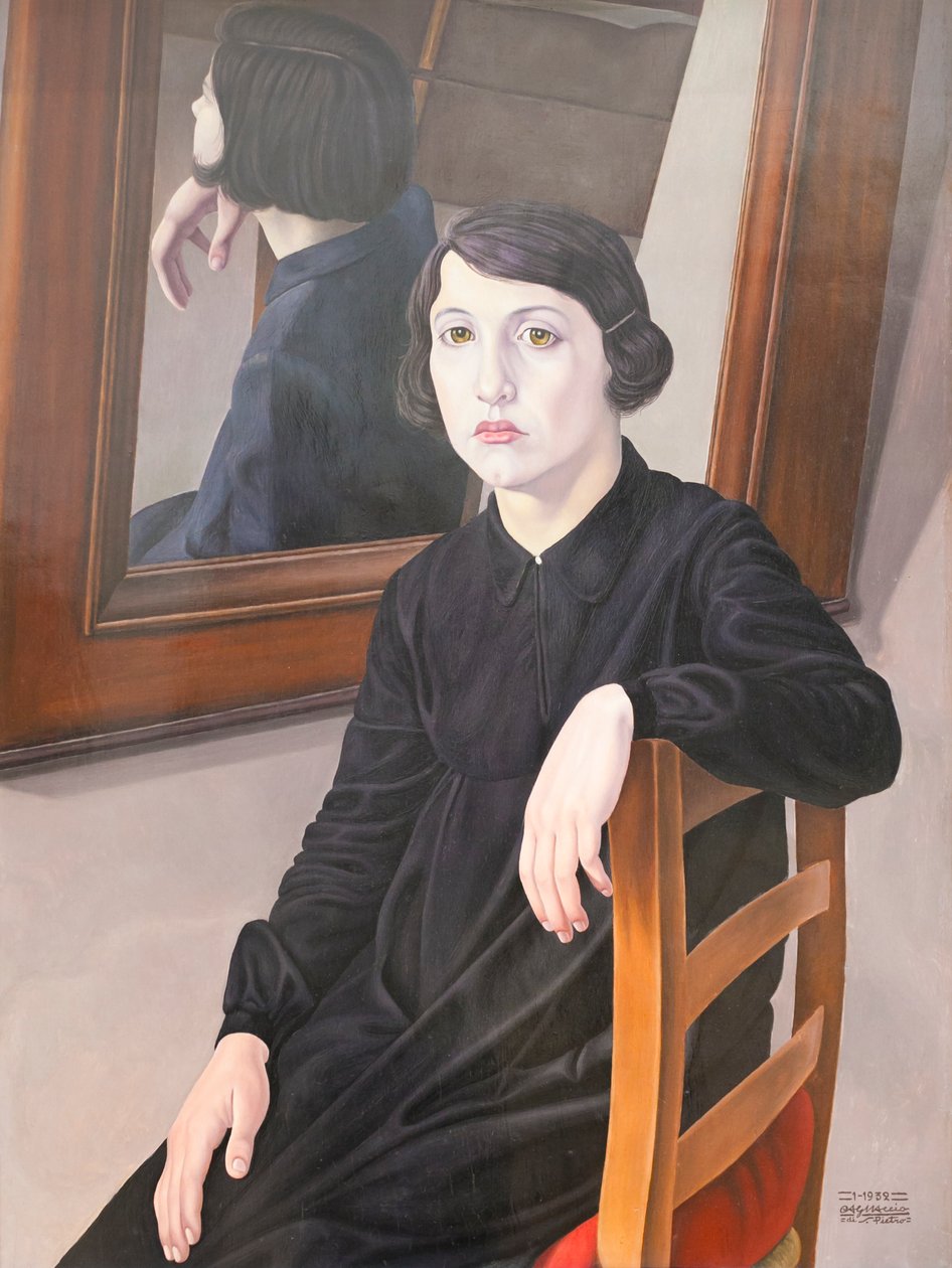 Woman at the Mirror by Cagnaccio di San Pietro