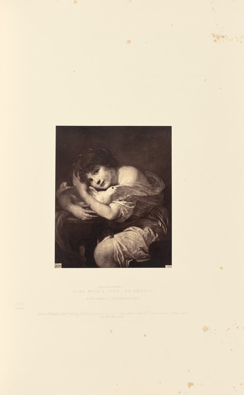 Girl with a Dove by Caldesi and Montecchi