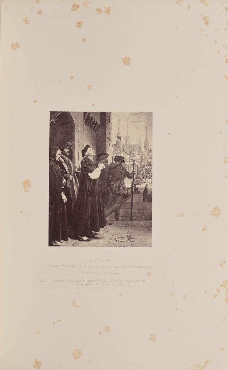 Martyrdom of L. Saunders by Caldesi and Montecchi