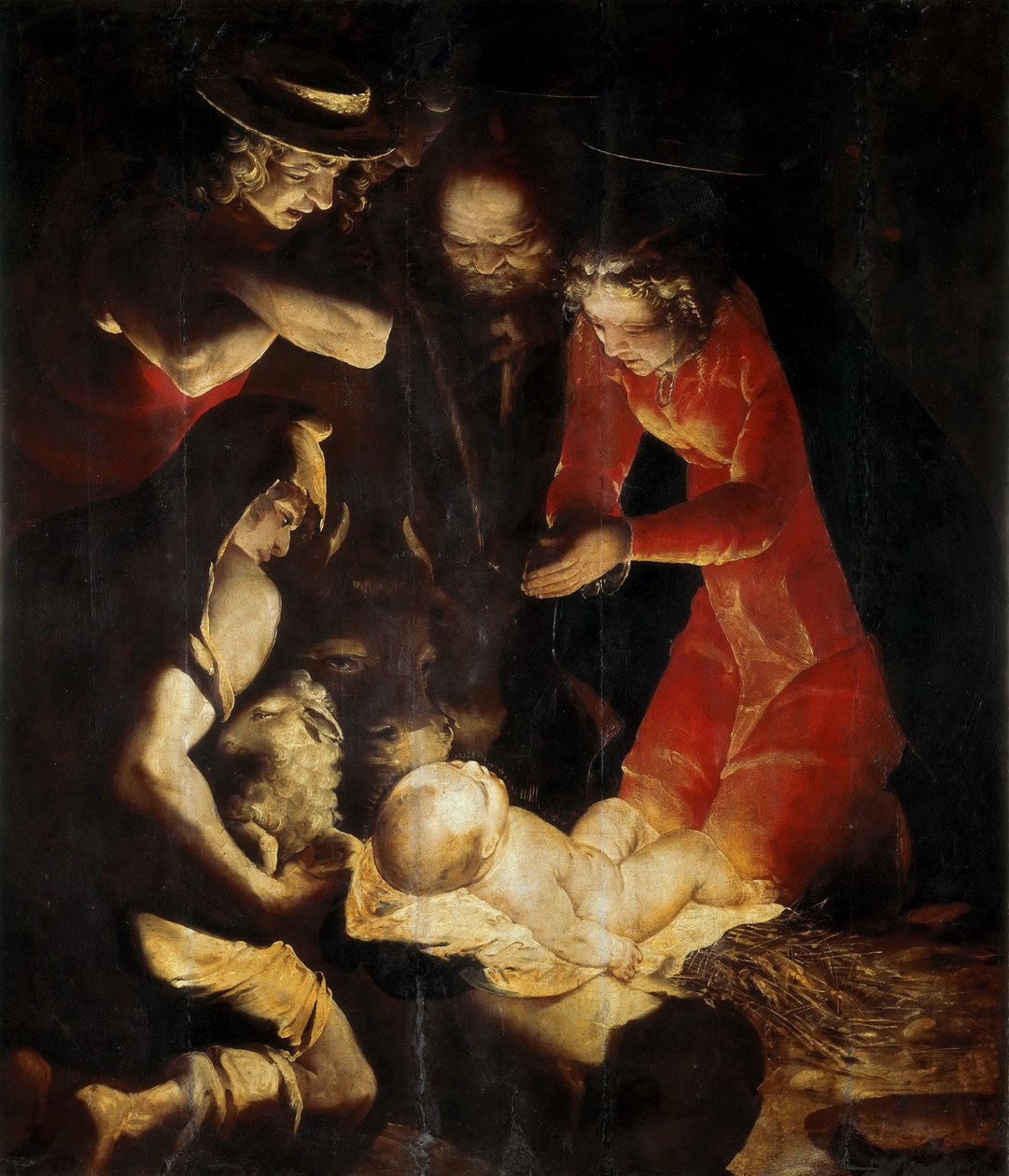 The Adoration of the Shepherds by Cambiaso