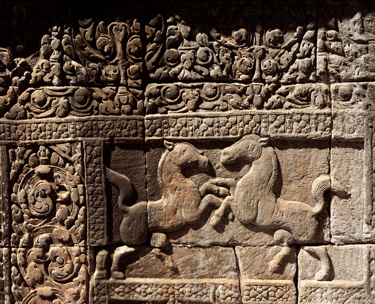 Stone carving by Cambodian School