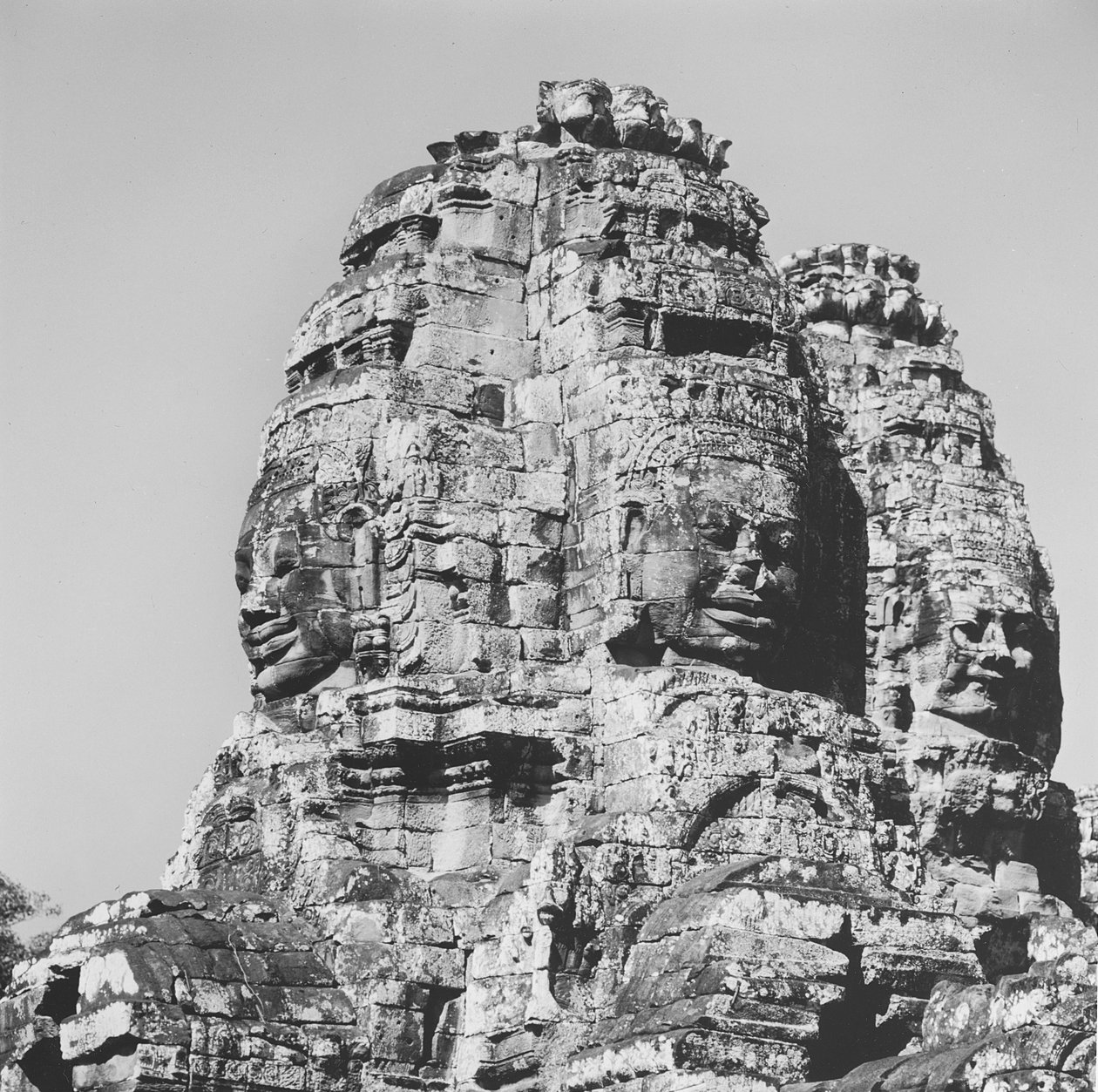 View of One of the Towers, Temple of Bayon by Cambodian School