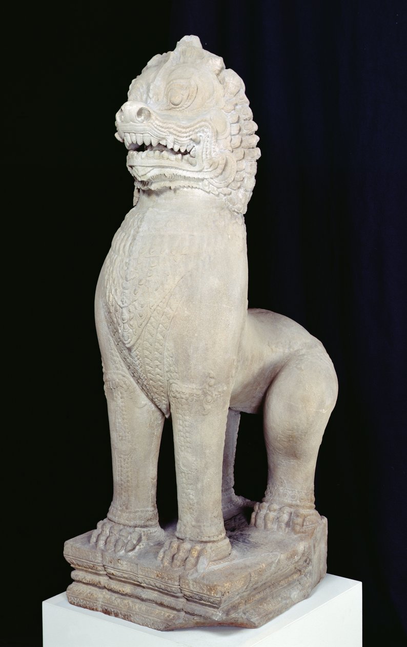 Lion, from Preah Khan, Bayon Style by Cambodian Cambodian