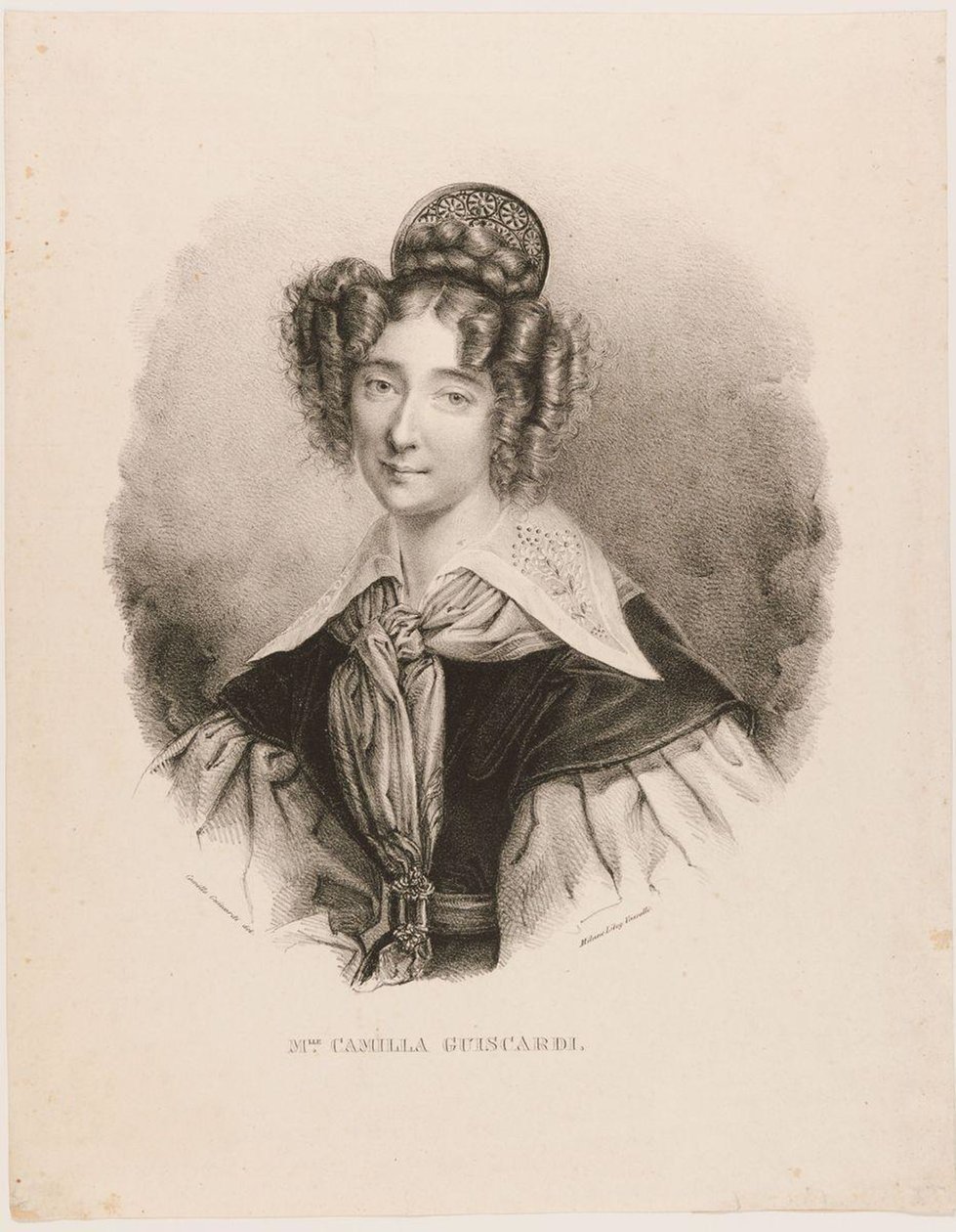 Youthful Self-Portrait of Camilla Guiscardi by Camilla Guiscardi