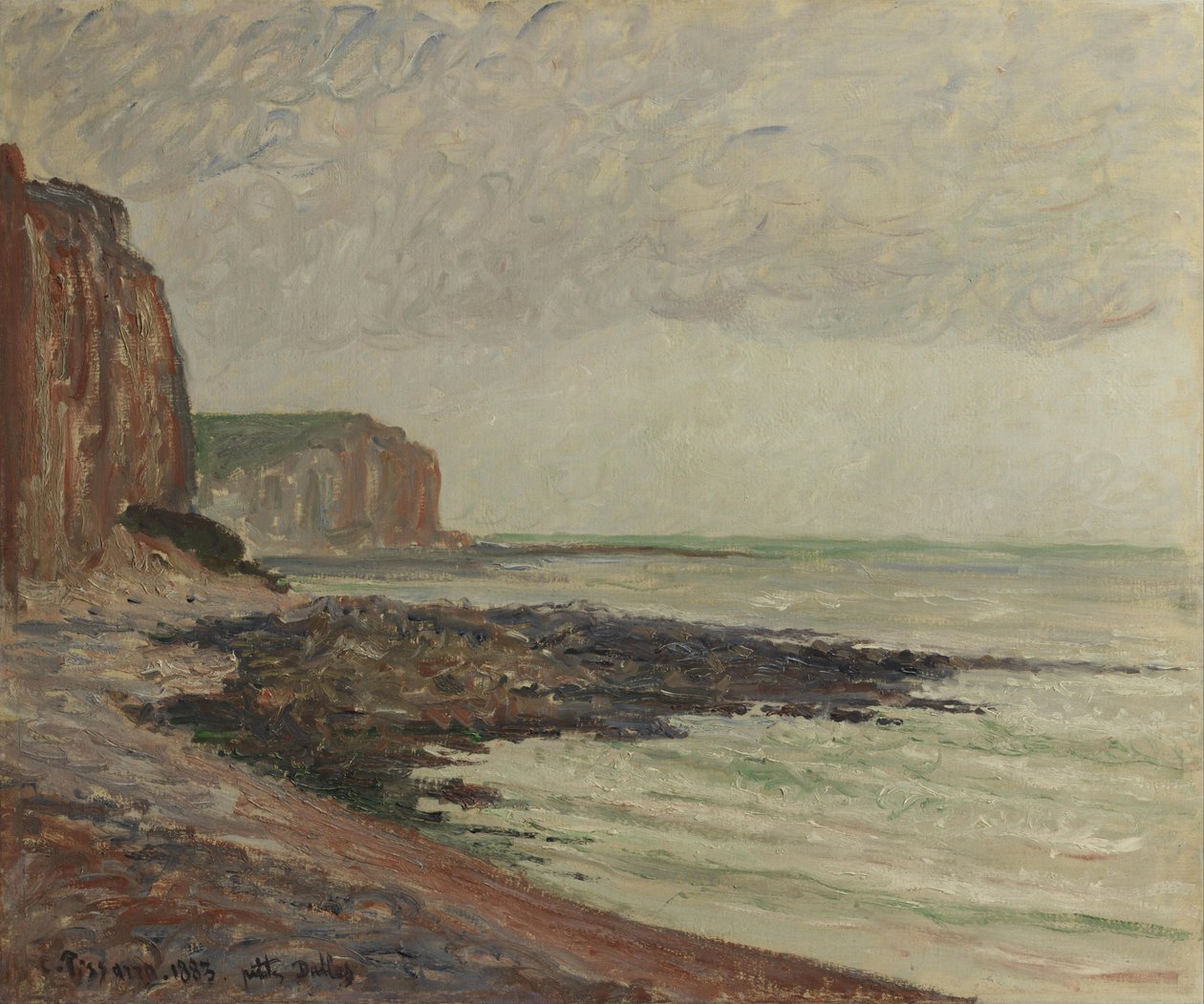 Cliffs at Petites-Dalles by Camille Jacob Pissarro
