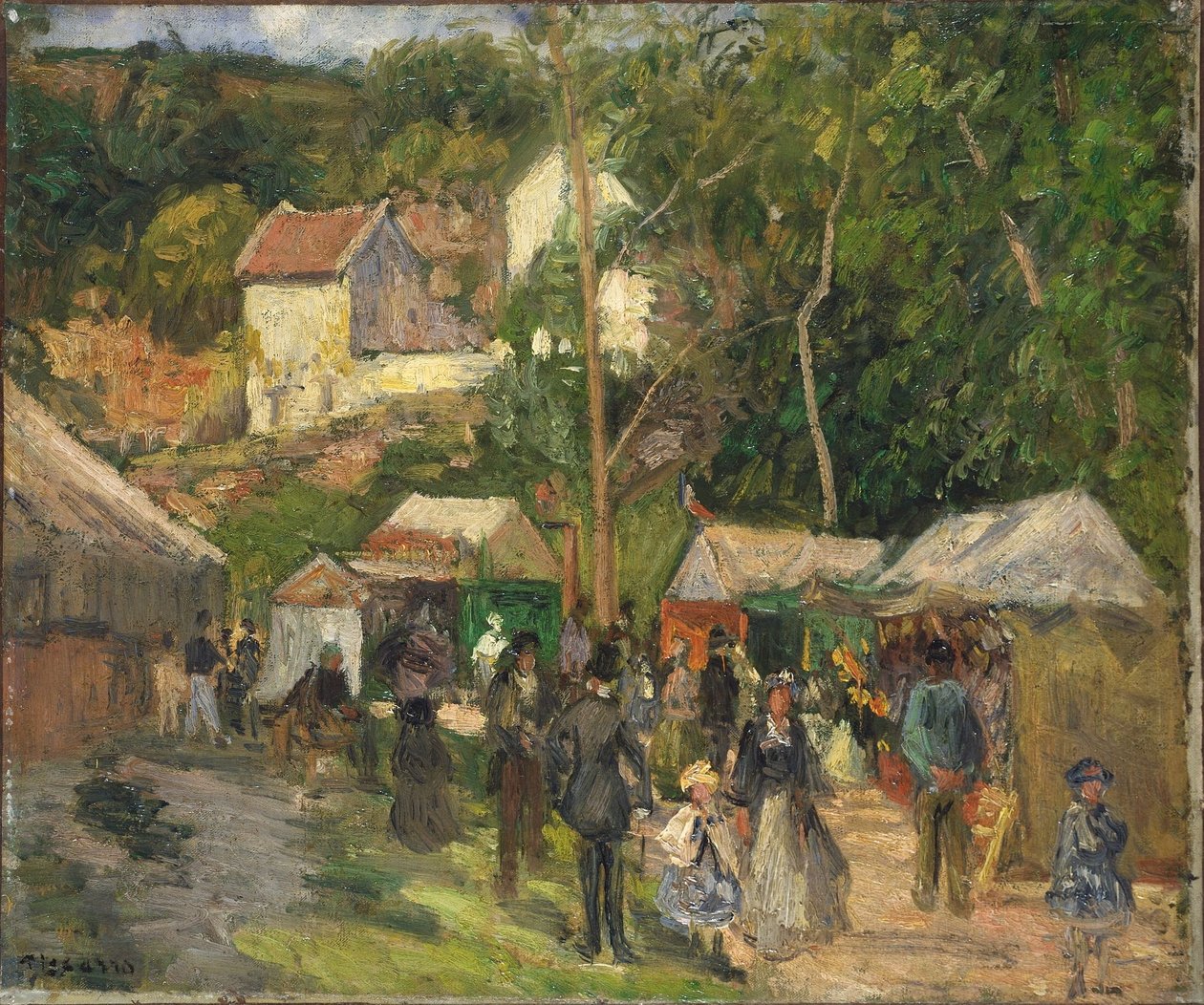Festival at the Hermitage by Camille Jacob Pissarro