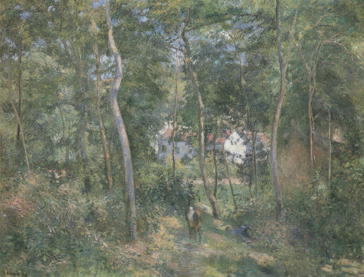 The Bottom of the Hermitage by Camille Jacob Pissarro