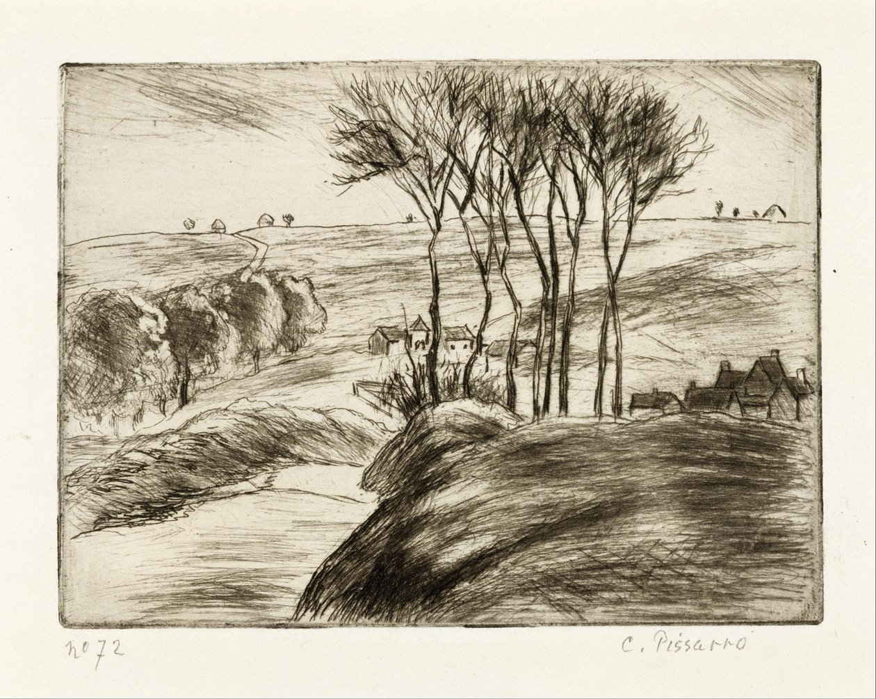 Landscape at Osny by Camille Jacob Pissarro