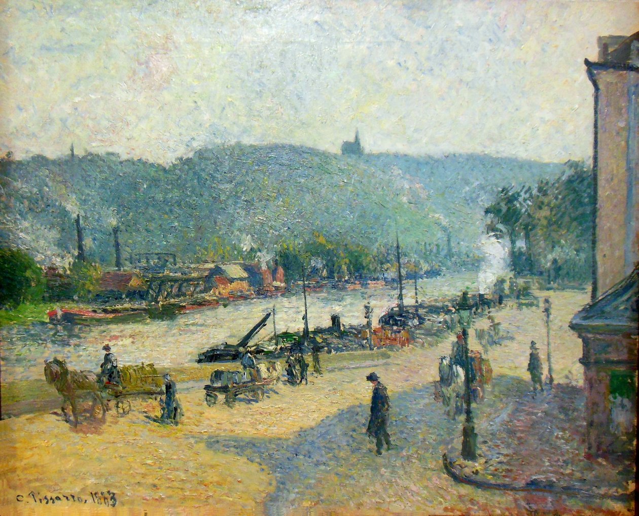 Place Lafayette by Camille Jacob Pissarro