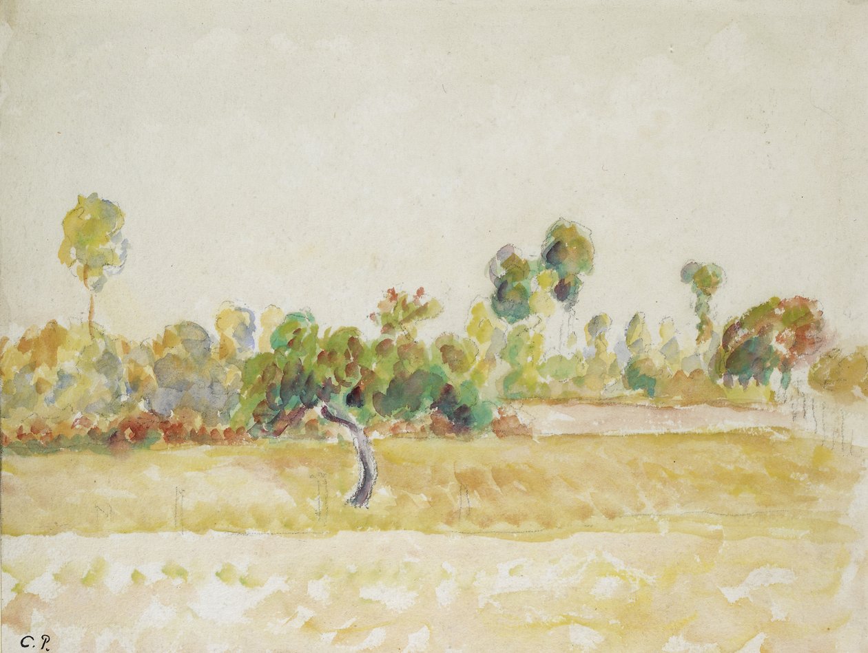 Study of the orchard at Eragny-sur-Epte, seen from the artist