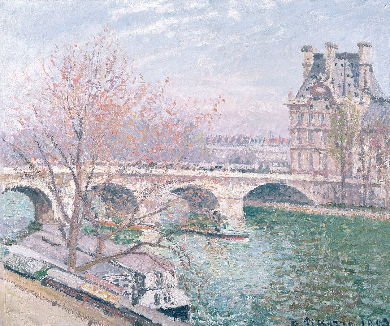 The Pont-Royal and the Pavillon de Flore by Camille Jacob Pissarro
