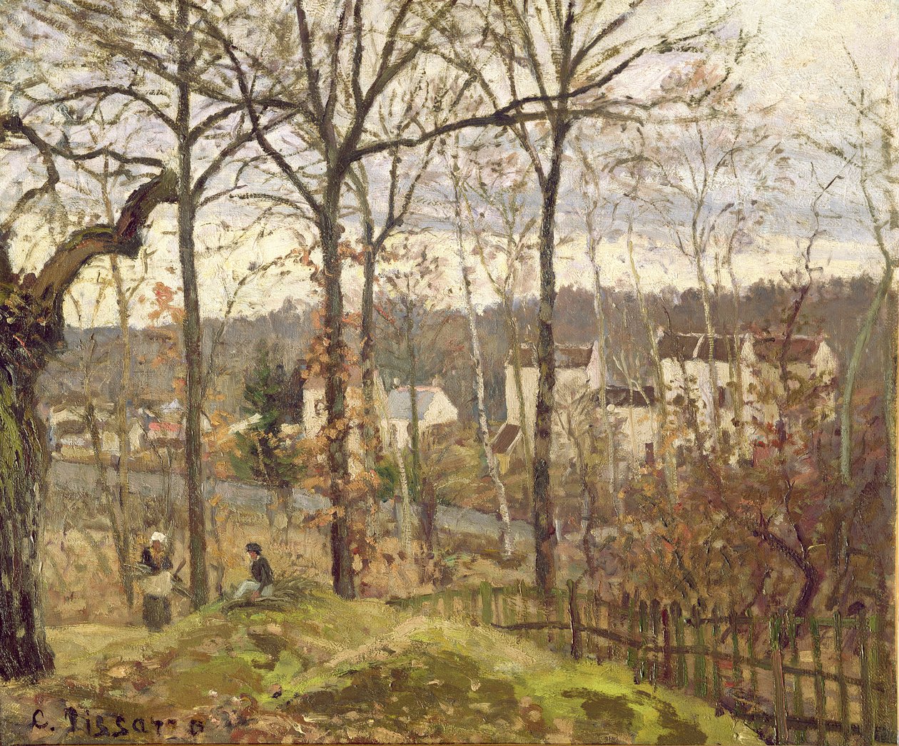 Winter Landscape at Louveciennes by Camille Jacob Pissarro