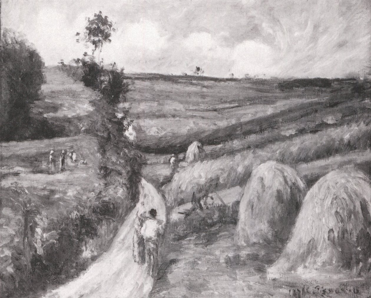 Ascending Path, Environs of Pontoise by Camille Jacob Pissarro