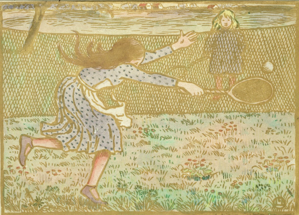 Girls Playing Tennis, from 
