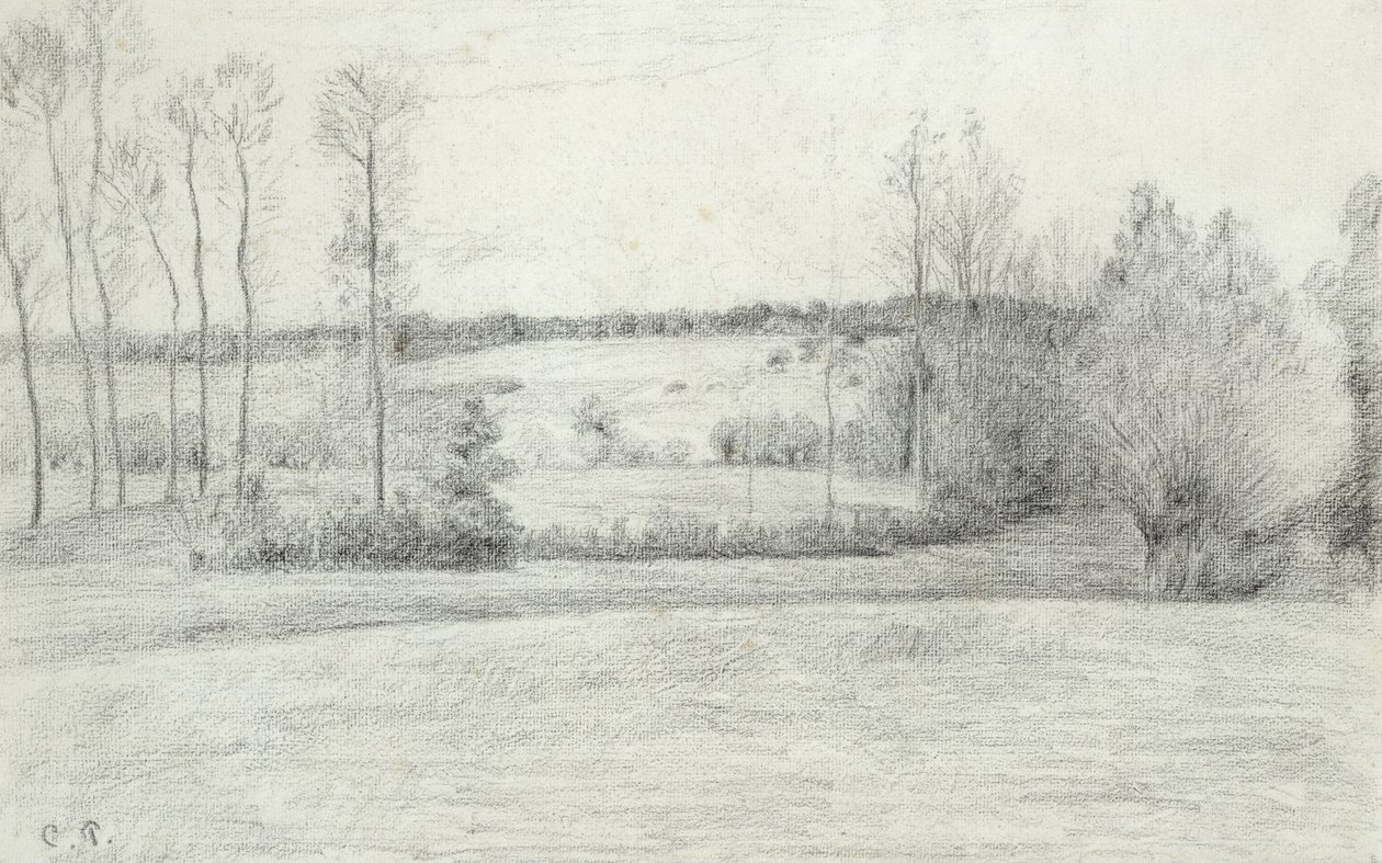 Landscape with Trees by Camille Jacob Pissarro