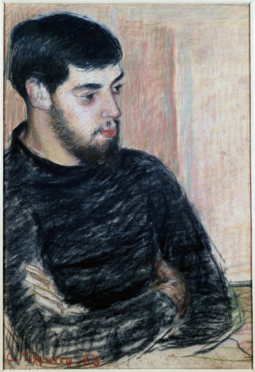 Portrait of Lucien Pissarro by Camille Jacob Pissarro