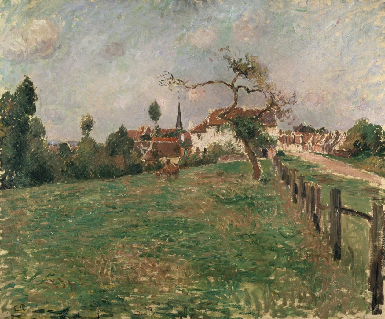 The Village of Eragny by Camille Jacob Pissarro