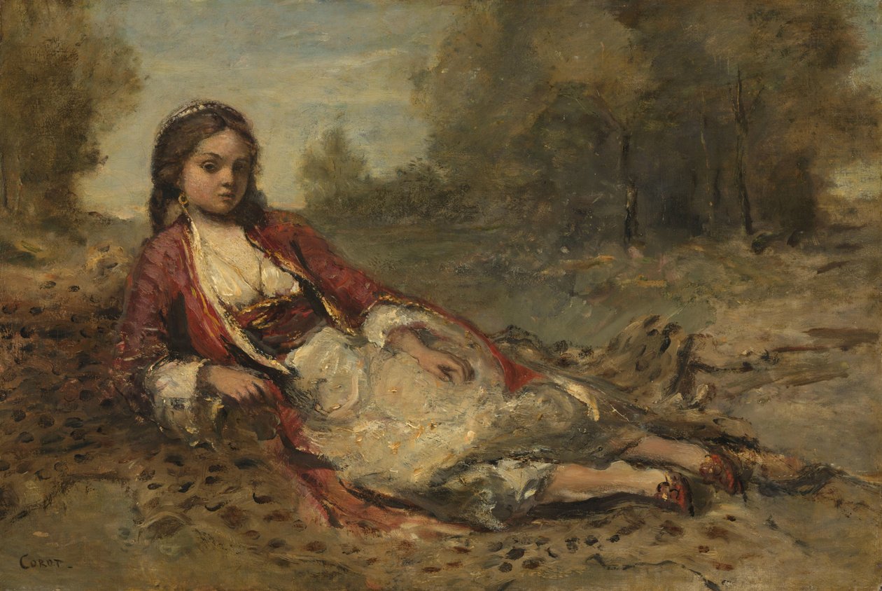 Algerian Woman by Camille Corot