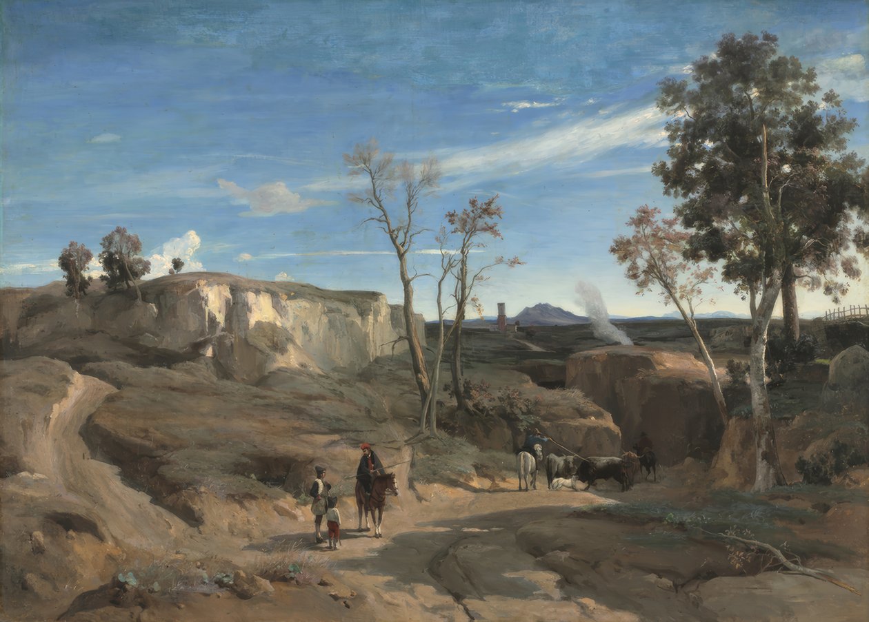 The Cervara, the Roman Countryside by Camille Corot