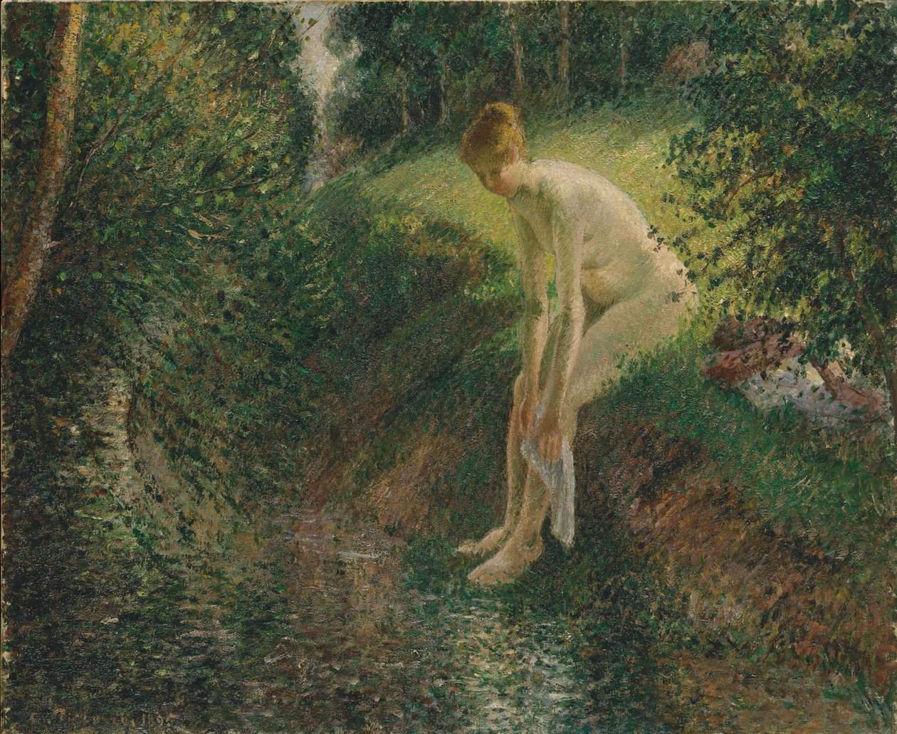 Bather in the Woods by Camille Jacob Pissarro