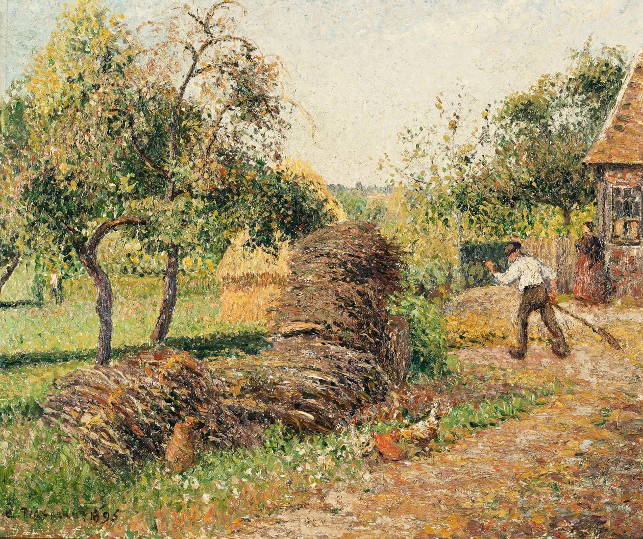 Court of the Mother Lucien, Eragny by Camille Jacob Pissarro