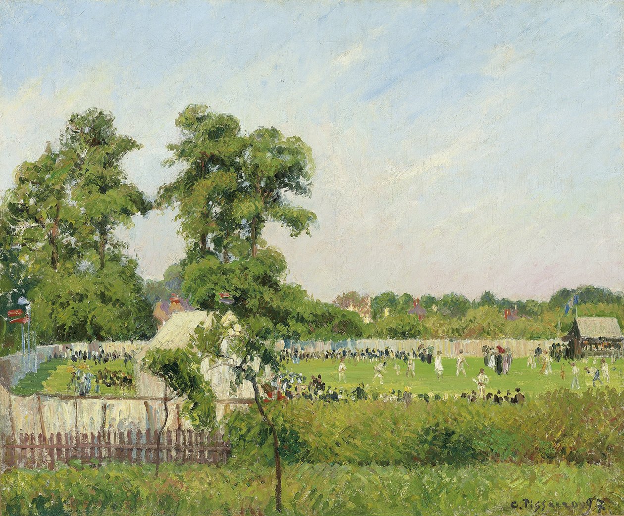 Cricket Match at Bedford Park, London, 1897 by Camille Jacob Pissarro