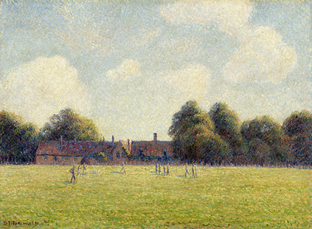 Hampton Court Green, 1891 by Camille Jacob Pissarro