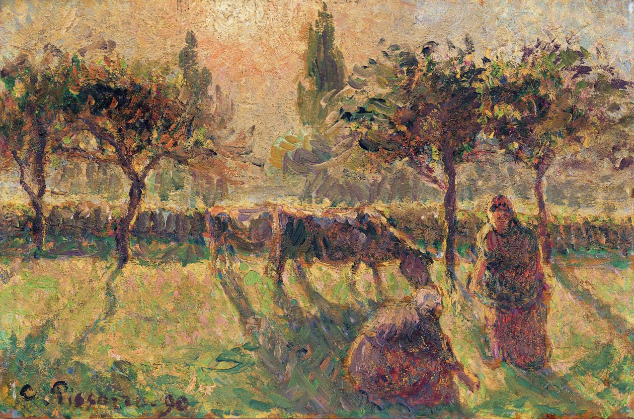 In the Fields, 1890 by Camille Jacob Pissarro