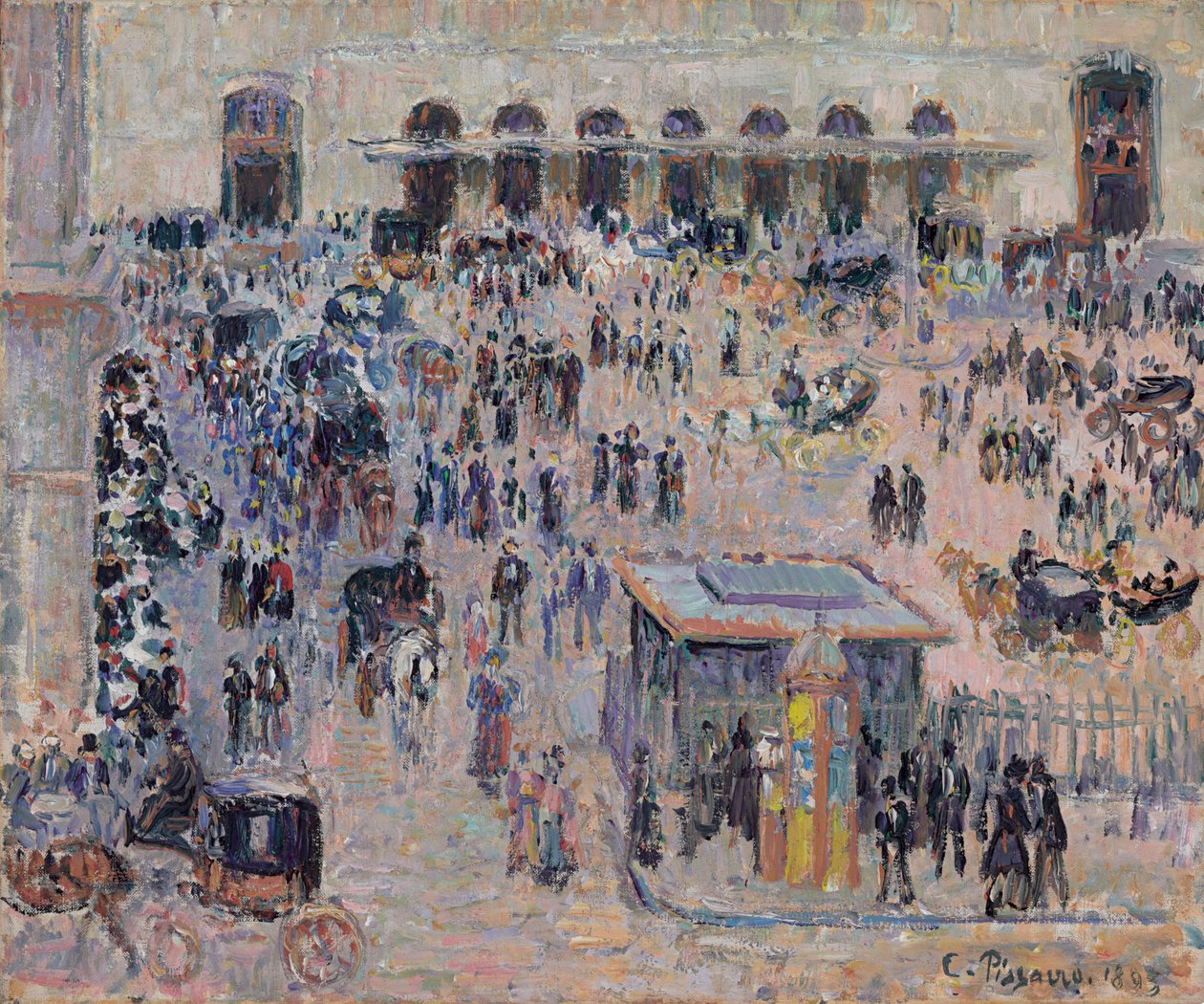 La Place du Havre et la Gare Saint-Lazare by Camille Jacob Pissarro