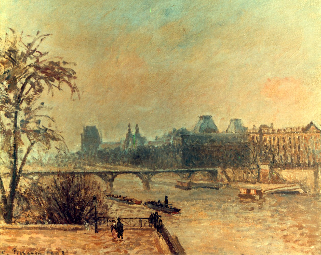 The Seine and the Louvre, Paris, 1903 by Camille Jacob Pissarro