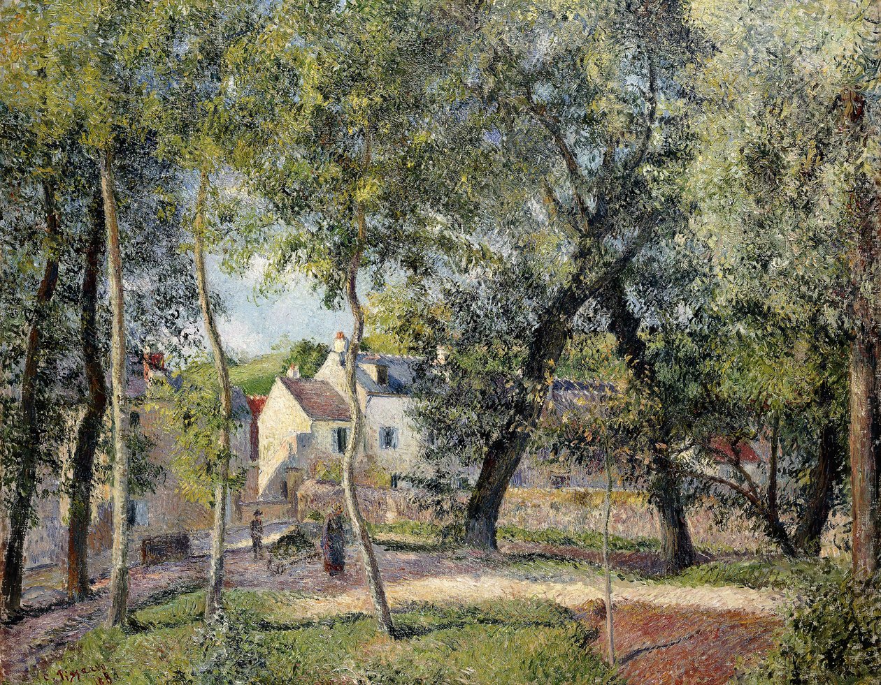 Landscape at Osny Near the Drinking Trough by Camille Jacob Pissarro