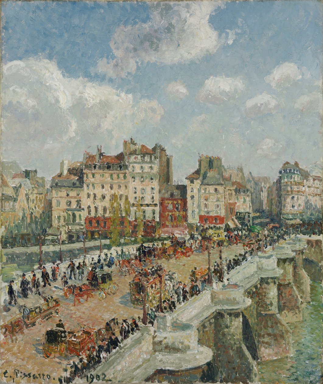 Le Pont Neuf by Camille Jacob Pissarro
