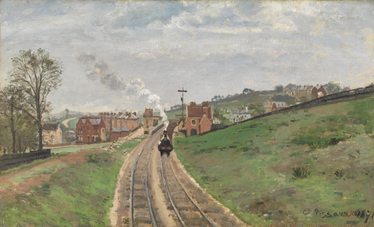 Lordship Lane Station, Dulwich by Camille Jacob Pissarro
