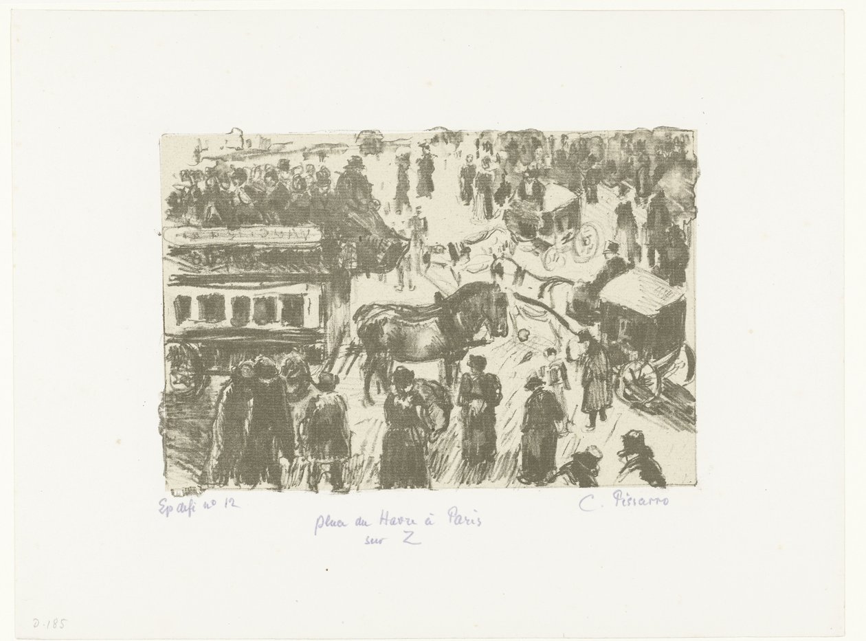 Place du Havre in Paris by Camille Jacob Pissarro
