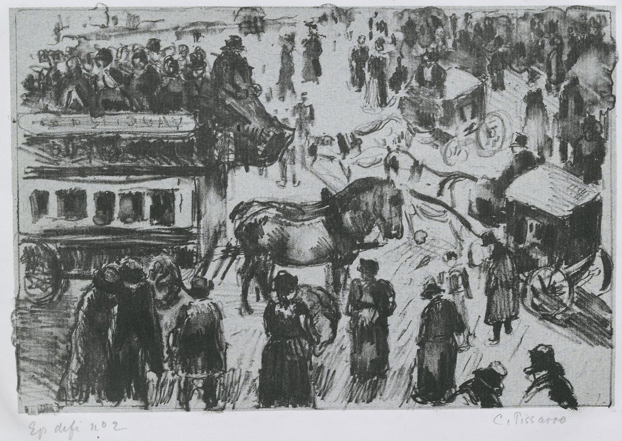 Place du Havre, Paris, c. 1897 by Camille Jacob Pissarro