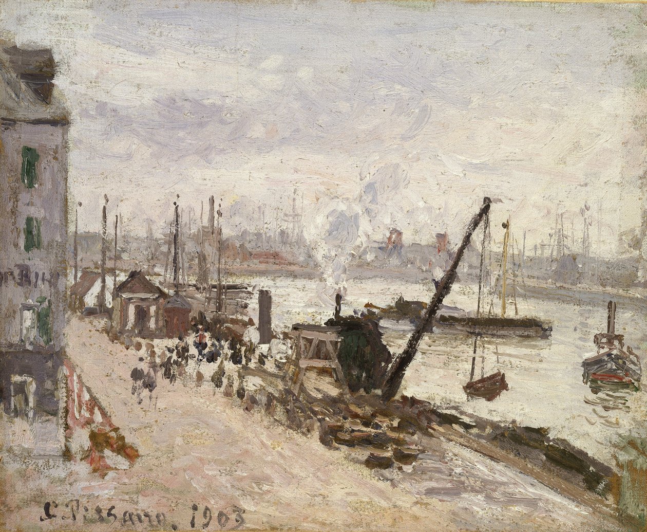 Quayside at Le Havre, 1903 by Camille Jacob Pissarro