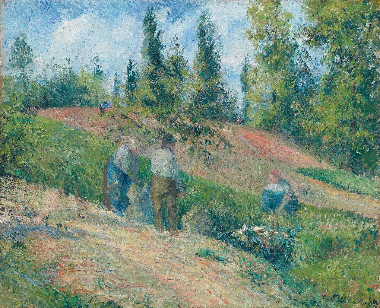The Harvest, Pontoise by Camille Jacob Pissarro