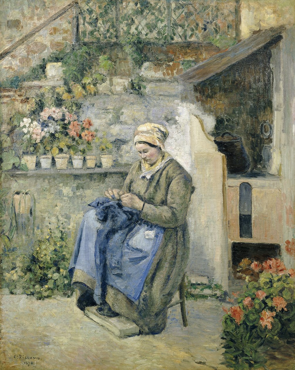 The Jolly Mother by Camille Jacob Pissarro