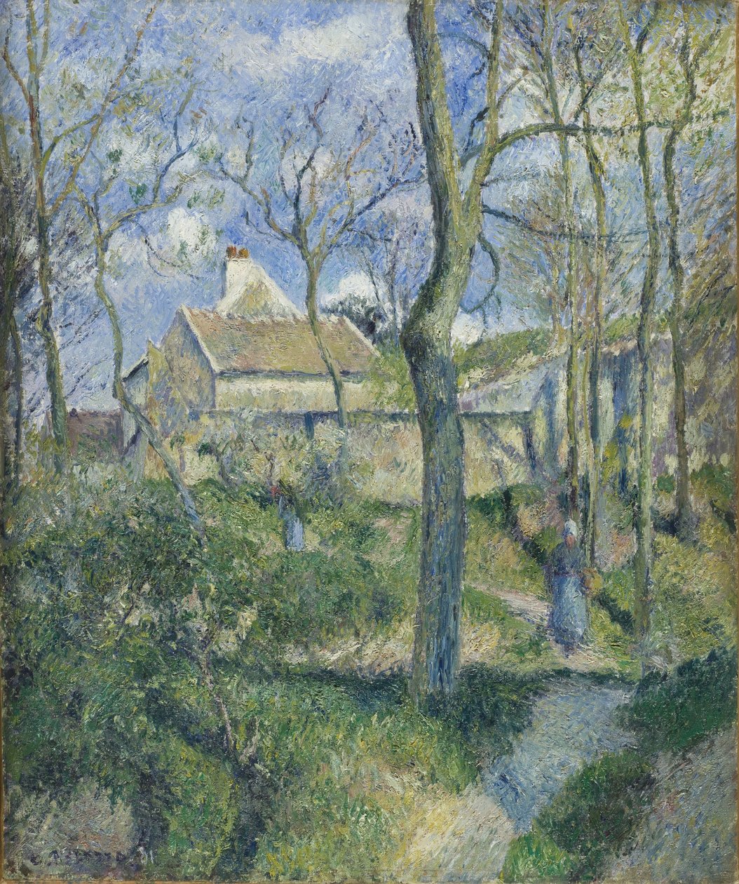 The Path to Les Pouilleux, Pontoise, 1881 by Camille Jacob Pissarro